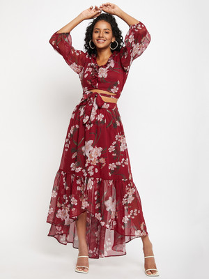 BITTERLIME Top Skirt Co-ords Set