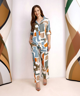 bella ragazza Shirt Pant Co-ords Set