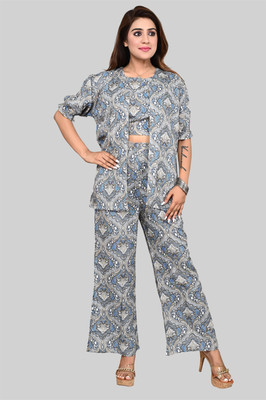 mabish Top Pant Co-ords Set with Jacket