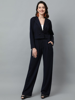KOTTY Top Pant Co-ords Set with Blazer