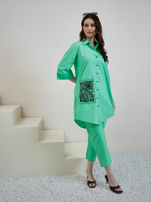 Boho By Athena Shirt Pant Co-ords Set