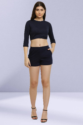elegance redefined Top Regular Shorts Western Set