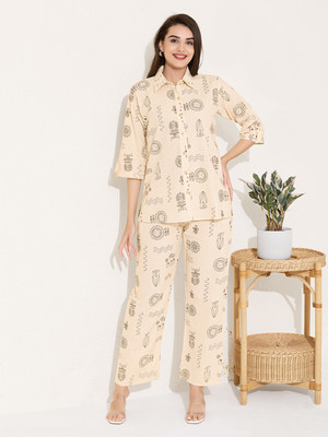 QUIRA Shirt Pant Co-ords Set