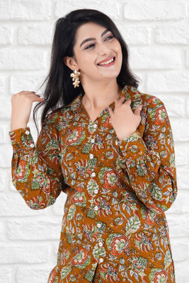 PRADHRUHE Shirt Palazzos Co-ords Set