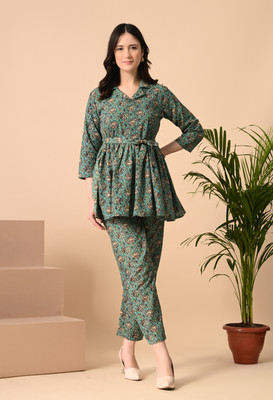 Janki Creation Top Pant Co-ords Set