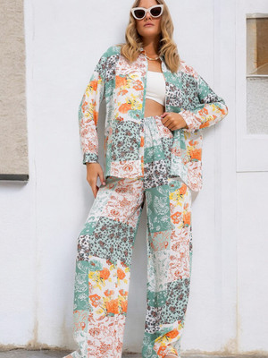 RIEKA Shirt Pant Co-ords Set