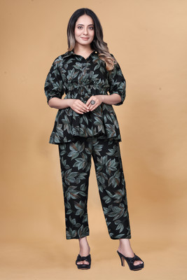 zontic Tunic Palazzos Co-ords Set with Shrug