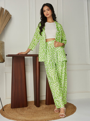 MOKOSH Shirt Pant Co-ords Set with Jacket