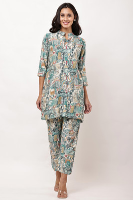 NOOR THREADS Top Pant Co-ords Set