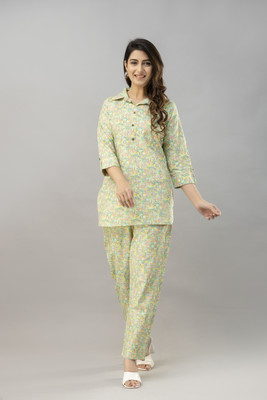 TEESHA Shirt Pant Co-ords Set
