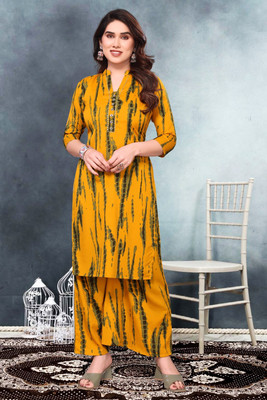 khodal creation Tunic Palazzos Co-ords Set