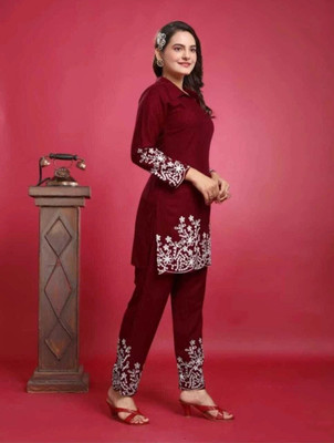 HIYAN TEXTILES Top Pant Co-ords Set
