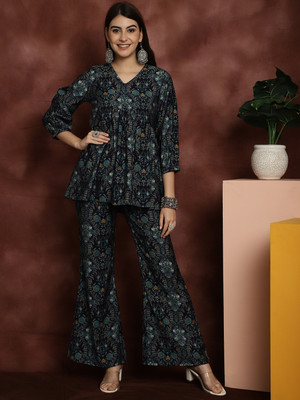 Claura Top Palazzos Co-ords Set