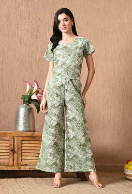 Silakiva Top Palazzos Co-ords Set