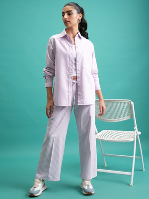 Tokyo Talkies Top Pant Co-ords Set with Blazer