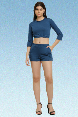 elegance redefined Top Regular Shorts Western Set