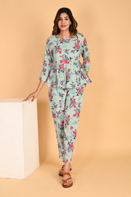 Neelo Kurti Top Pant Western Set with Coat