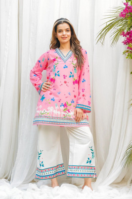 VeerVastra Top Palazzos Western Set