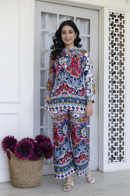 Pihu Creation Top Palazzos Co-ords Set