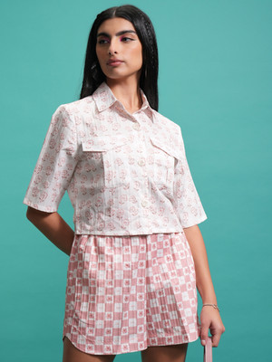 Tokyo Talkies Shirt Regular Shorts Co-ords Set