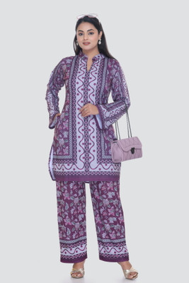 WOOLVALLEY Top Palazzos Co-ords Set