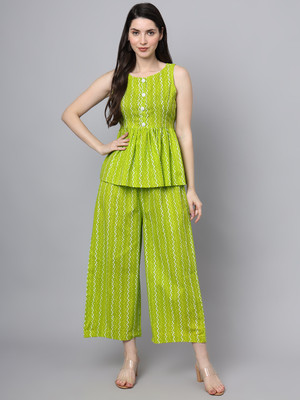 FABRIC FITOOR Top Palazzos Co-ords Set