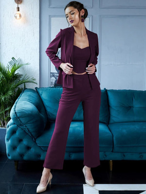 MAMABHANJA ENTERPRISE Top Pant Co-ords Set with Jacket
