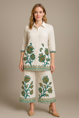 anshustarhub Shirt Palazzos Co-ords Set