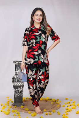 shilpa synthetic Shirt Pant Co-ords Set