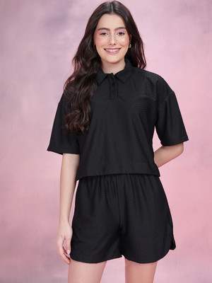 Dressberry Tshirt Regular Shorts Co-ords Set