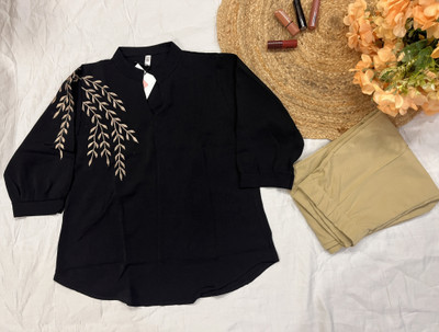 MYFLORAL2 Top Hot Pants Western Set