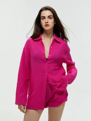 Parhar Shirt Hot Pants Co-ords Set