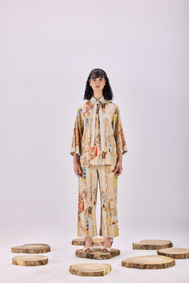 SAMMYUKK Top Palazzos Co-ords Set