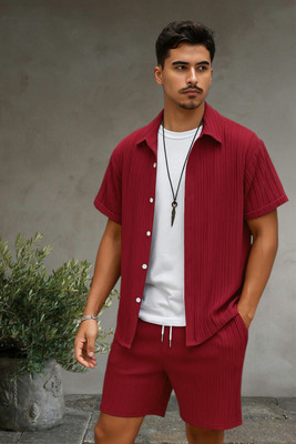 GLORI STAR Shirt Chino Shorts Western Set