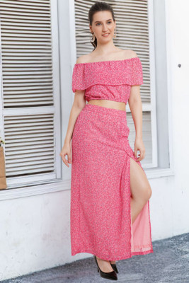 POPWINGS Top Skirt Co-ords Set