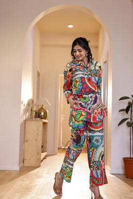 Flavia Creation Top Pant Co-ords Set