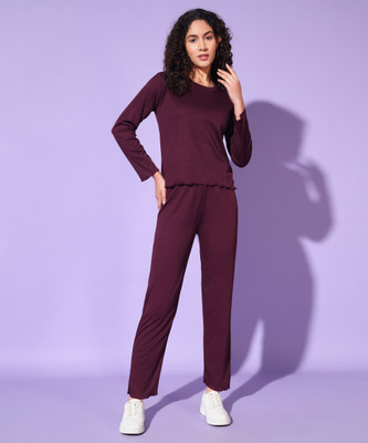 Christy World Solid Women Track Suit