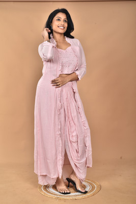 MorChari Top Skirt Co-ords Set with Jacket