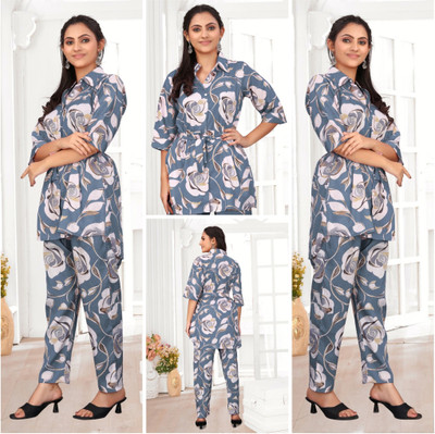 Ethnic Loop Top Pant Co-ords Set