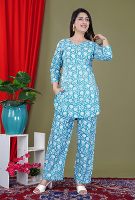 KALPHEM Women Kurti Pant Set