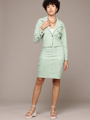 Mast & Harbour Top Skirt Co-ords Set with Blazer