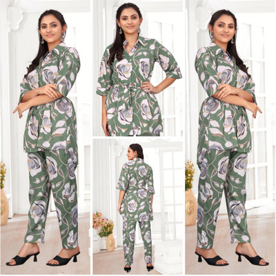 Ethnic Loop Top Pant Co-ords Set