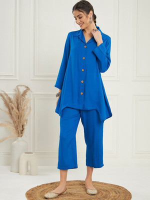Sangria Shirt Pant Co-ords Set