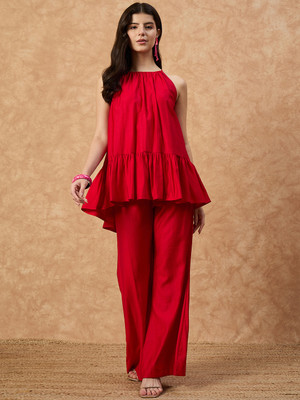 DRAPE AND DAZZLE Top Pant Co-ords Set