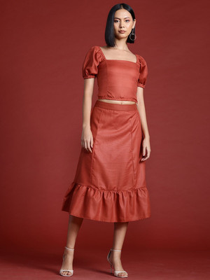 all about you Top Skirt Co-ords Set