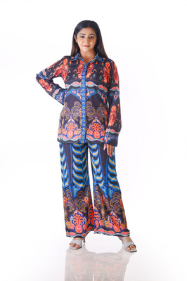 Peach Petals Top Pant Co-ords Set