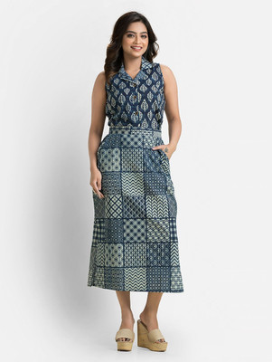 Crazy Needle Top Skirt Co-ords Set