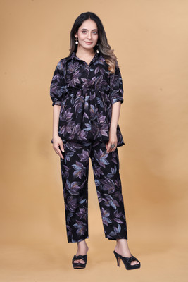 zontic Tunic Palazzos Co-ords Set with Shrug