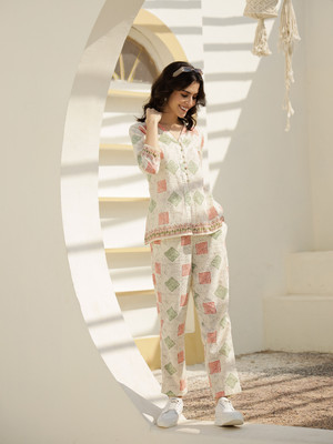 Sanskrutihomes Top Pant Co-ords Set