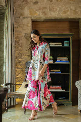 Leriya Fashion Tunic Pant Co-ords Set